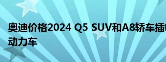 奥迪价格2024 Q5 SUV和A8轿车插电式混合动力车