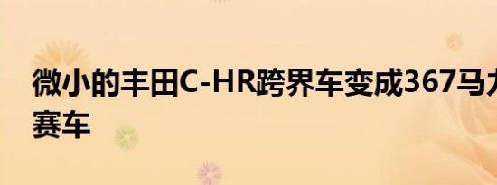 微小的丰田C-HR跨界车变成367马力的拉力赛车