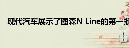 现代汽车展示了图森N Line的第一批图像