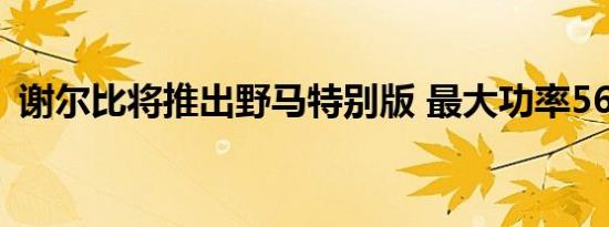 谢尔比将推出野马特别版 最大功率560千瓦