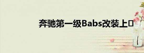 奔驰第一级Babs改装上�