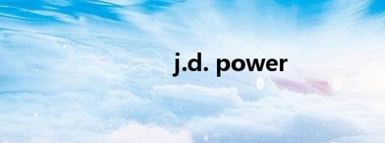 j.d. power